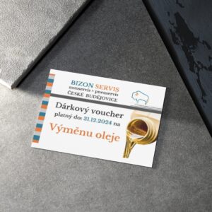 Dárkov﻿ý voucher - Výměna oleje v Bizon autoservisu